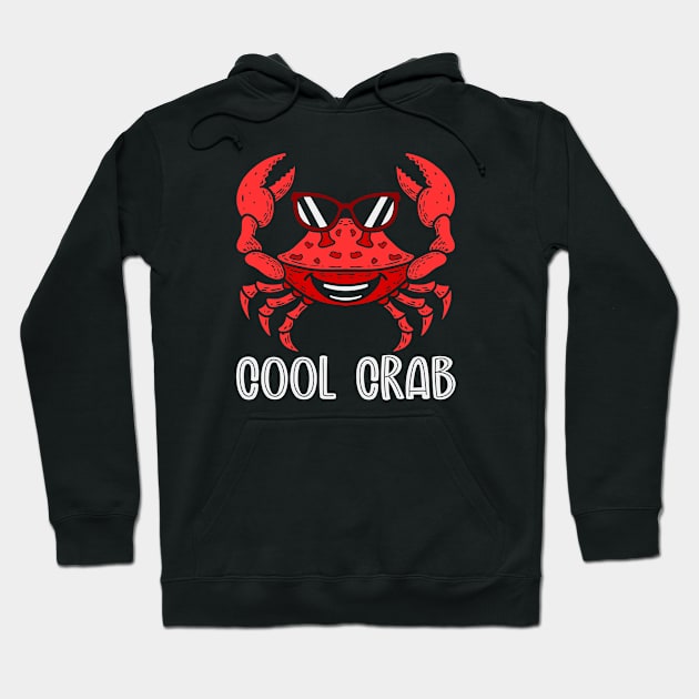 Cool Crab Hoodie by nickbeta